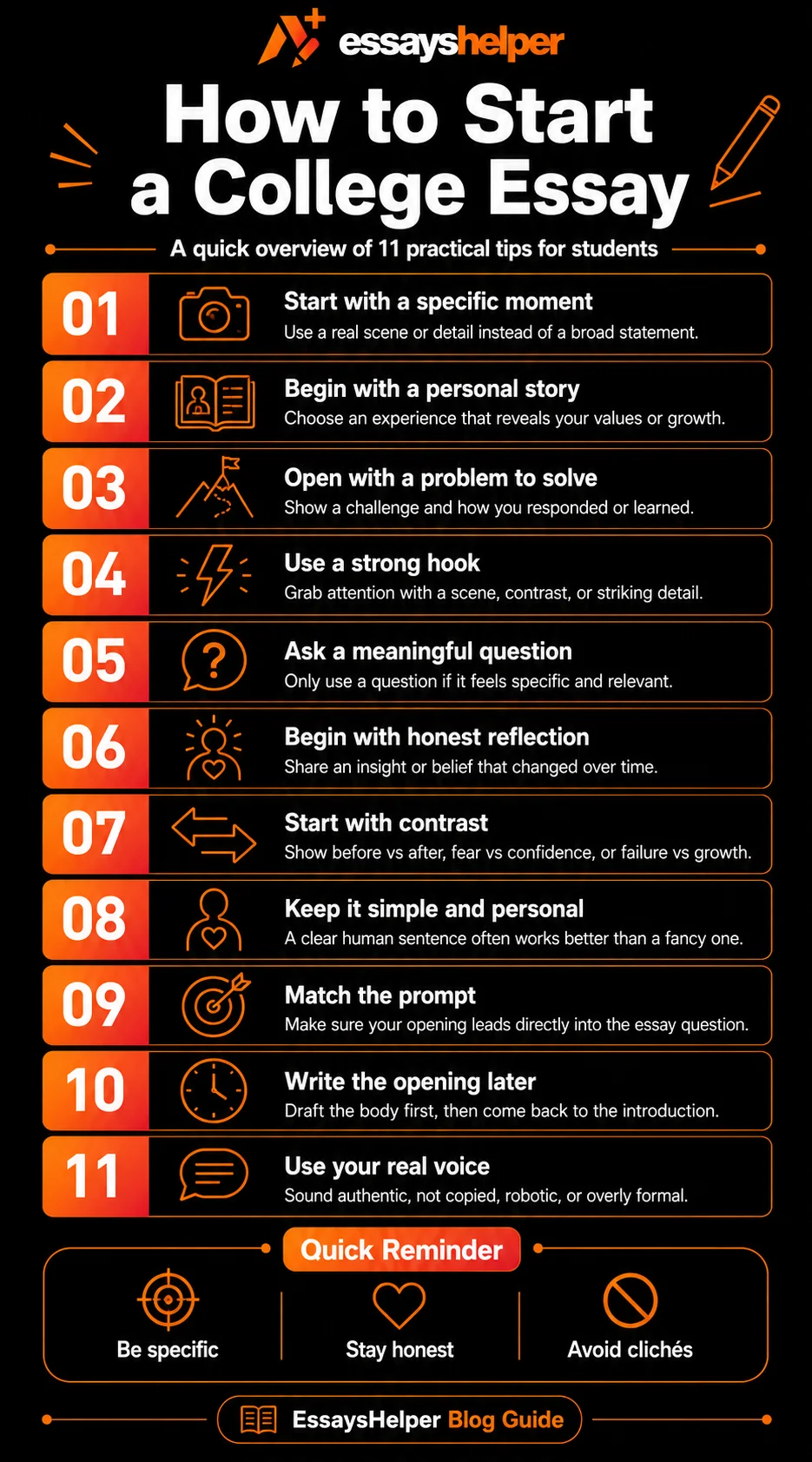 How to Start a College Essay: 11 Practical Tips with Easy Examples how to start college essay