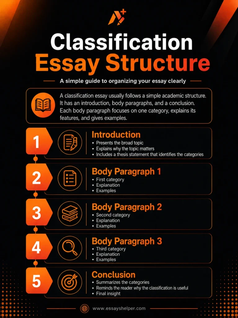 Classification Essay: Topics, Examples, and Writing Guide for Students classification essay structure how to write classification essay