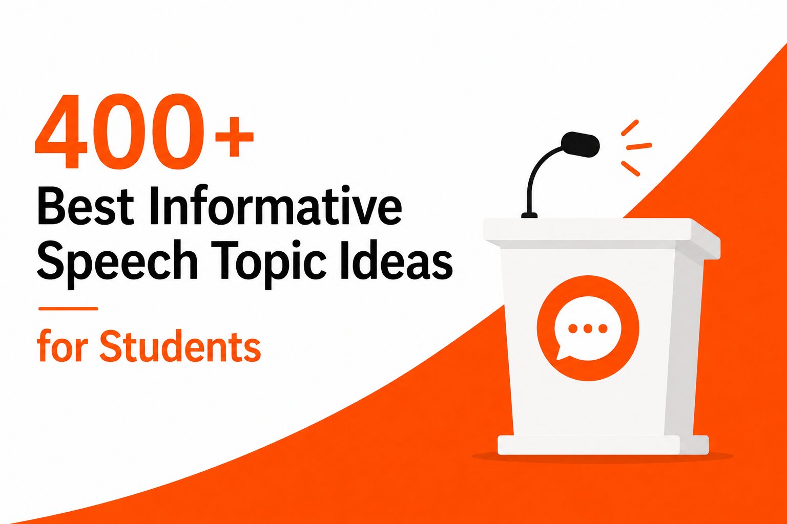 Home informative speech topic ideas for students