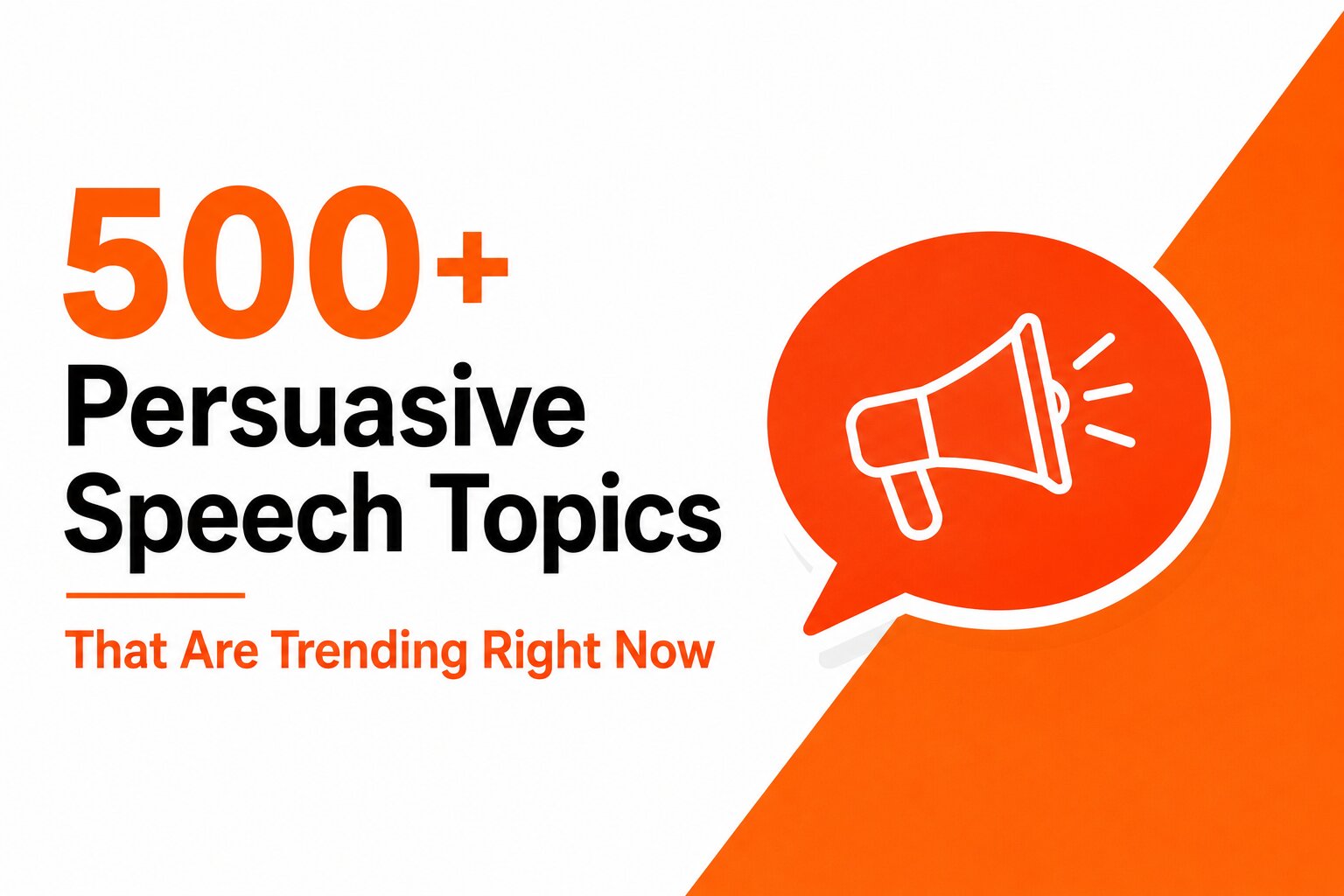 Home persuasive speech topics