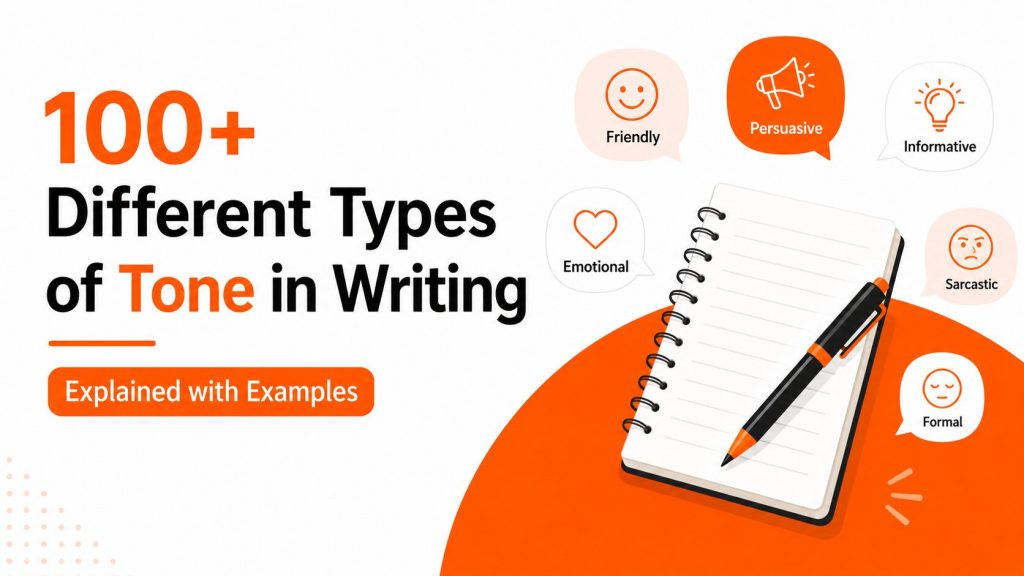 different types of tone in writing
