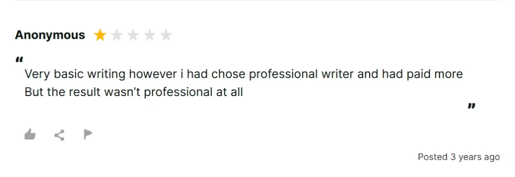 Negative PaperHelp review saying instructions were not followed, revision was not completed on time, and previous assignments received failing grades.
