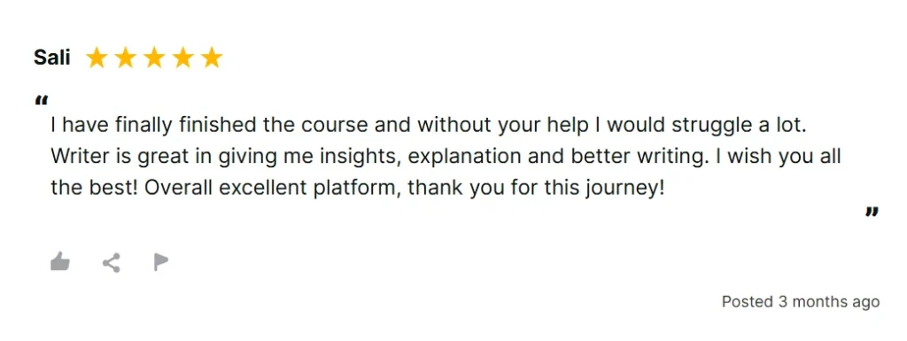 Positive PaperHelp review saying the writer was precise, credible, and trustworthy.
