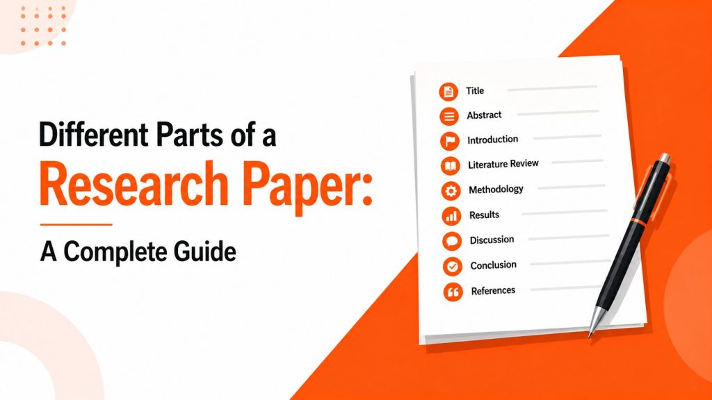 different parts of research paper