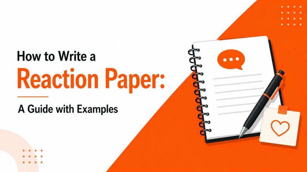 how to write a reaction paper