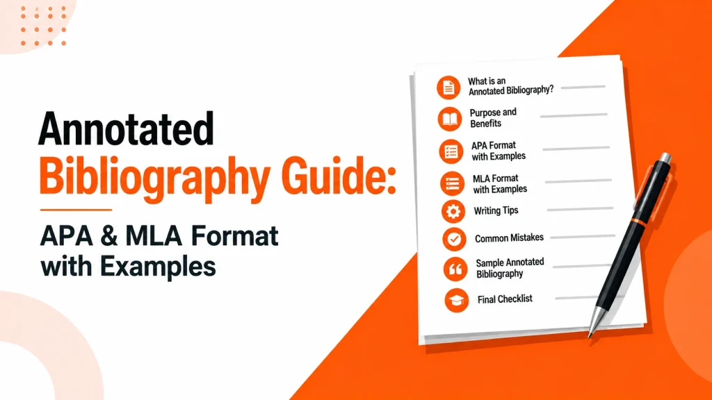 Annotated Bibliography Guide APA and MLA Format with Examples