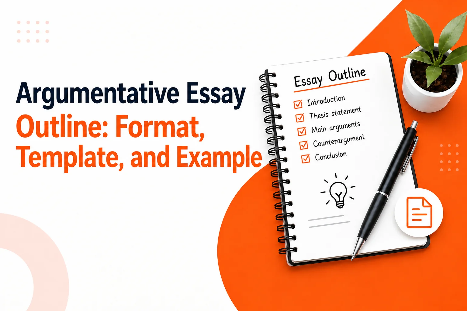 Argumentative Essay Outline Format Template and