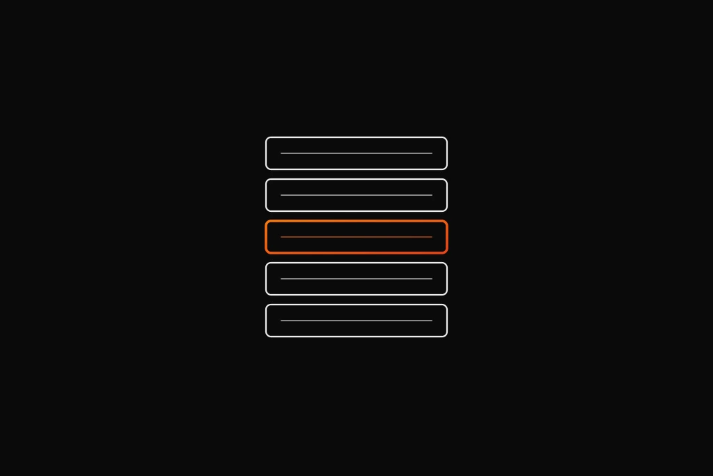 The core stacked components that make up a research proposal