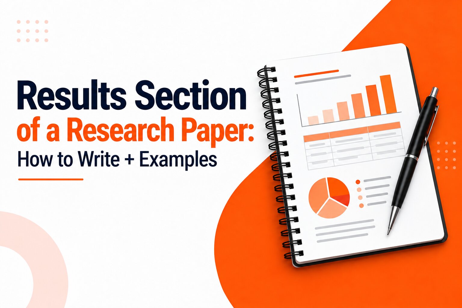 Home results section of a research paper